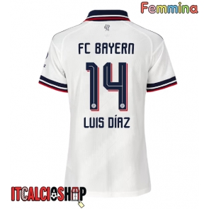 Bayern Munich Luis Diaz #14 Seconda Maglia Femmina 2026-27 Manica Corta